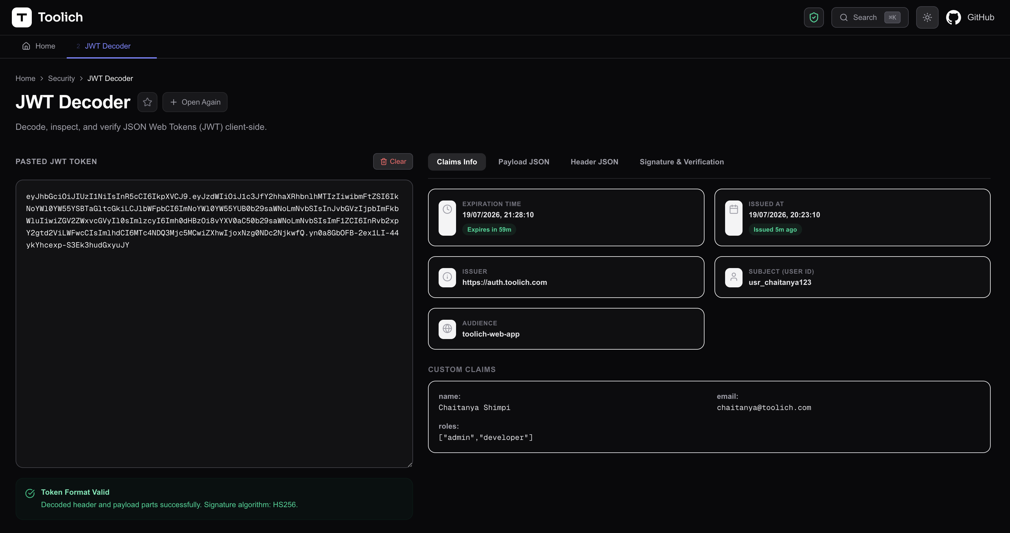 Secure JWT Decoder & Debugger — Parse and Read JSON Web Tokens Client-Side